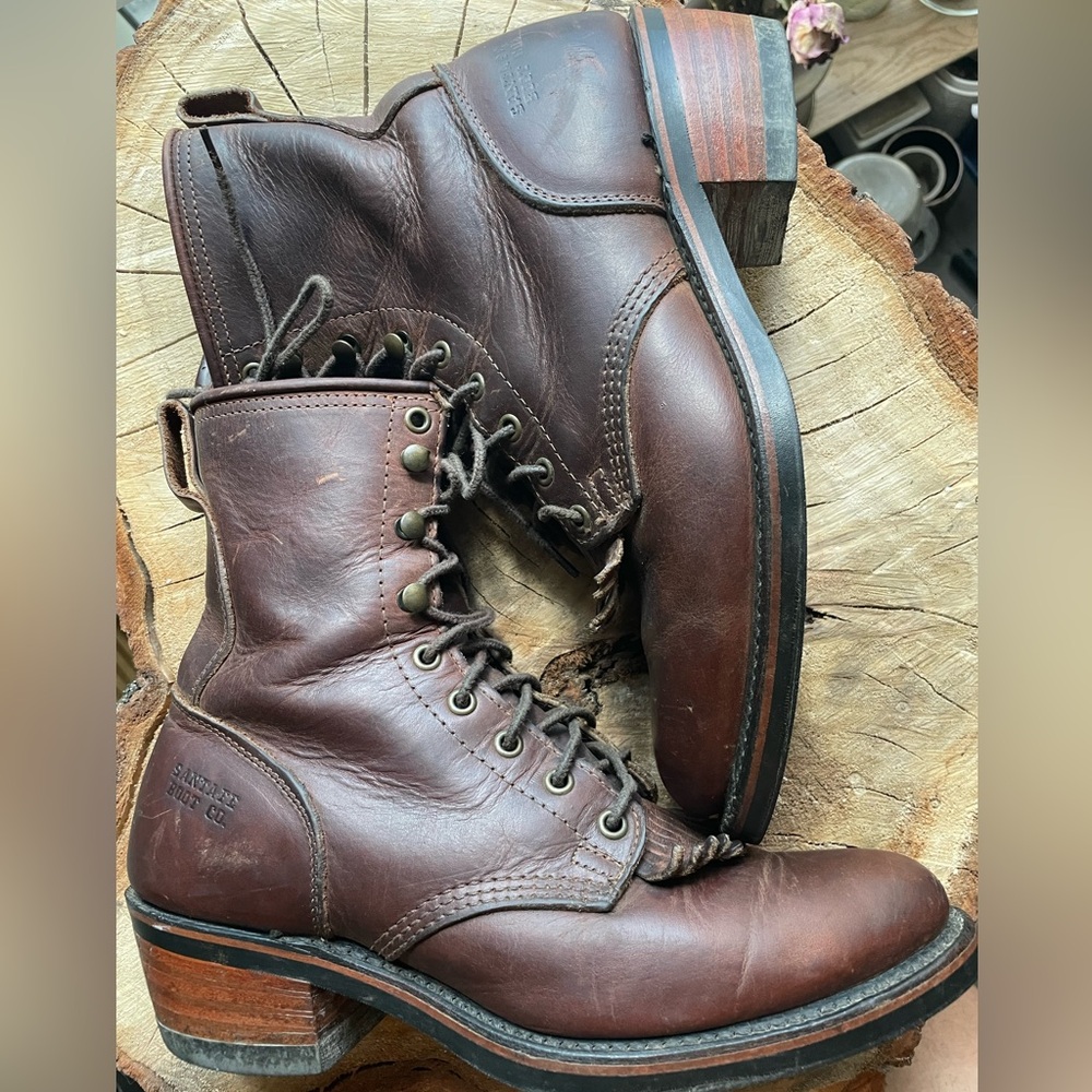 Santa Fe Boot Co. Packers Lace-up Kiltie Boots